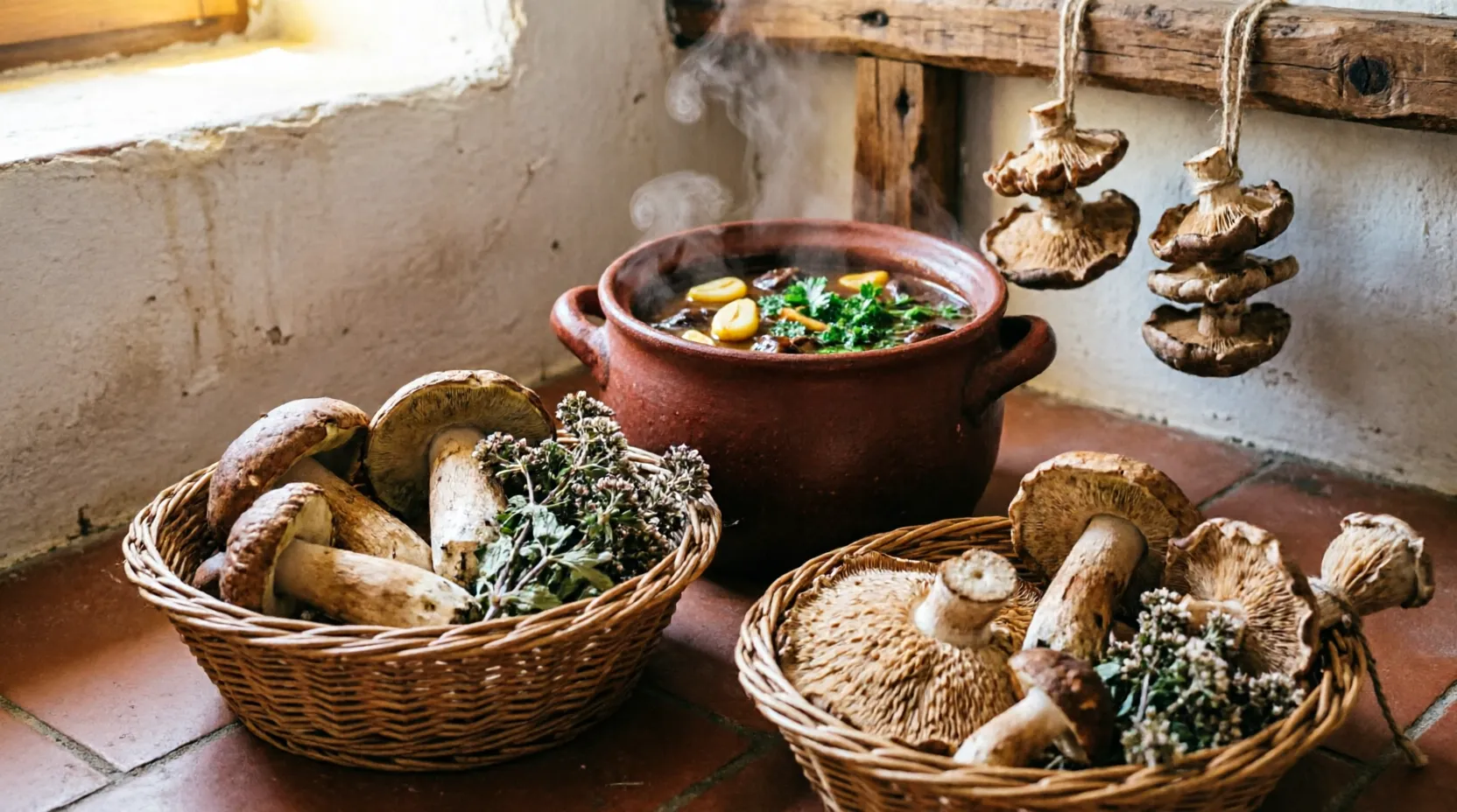Сушёные грибы для бульона без потерь вкуса и аромата