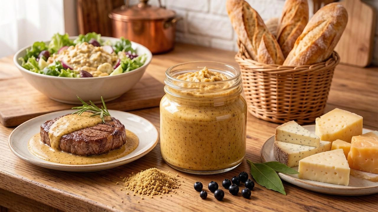 дижонская горчица и мясные блюда