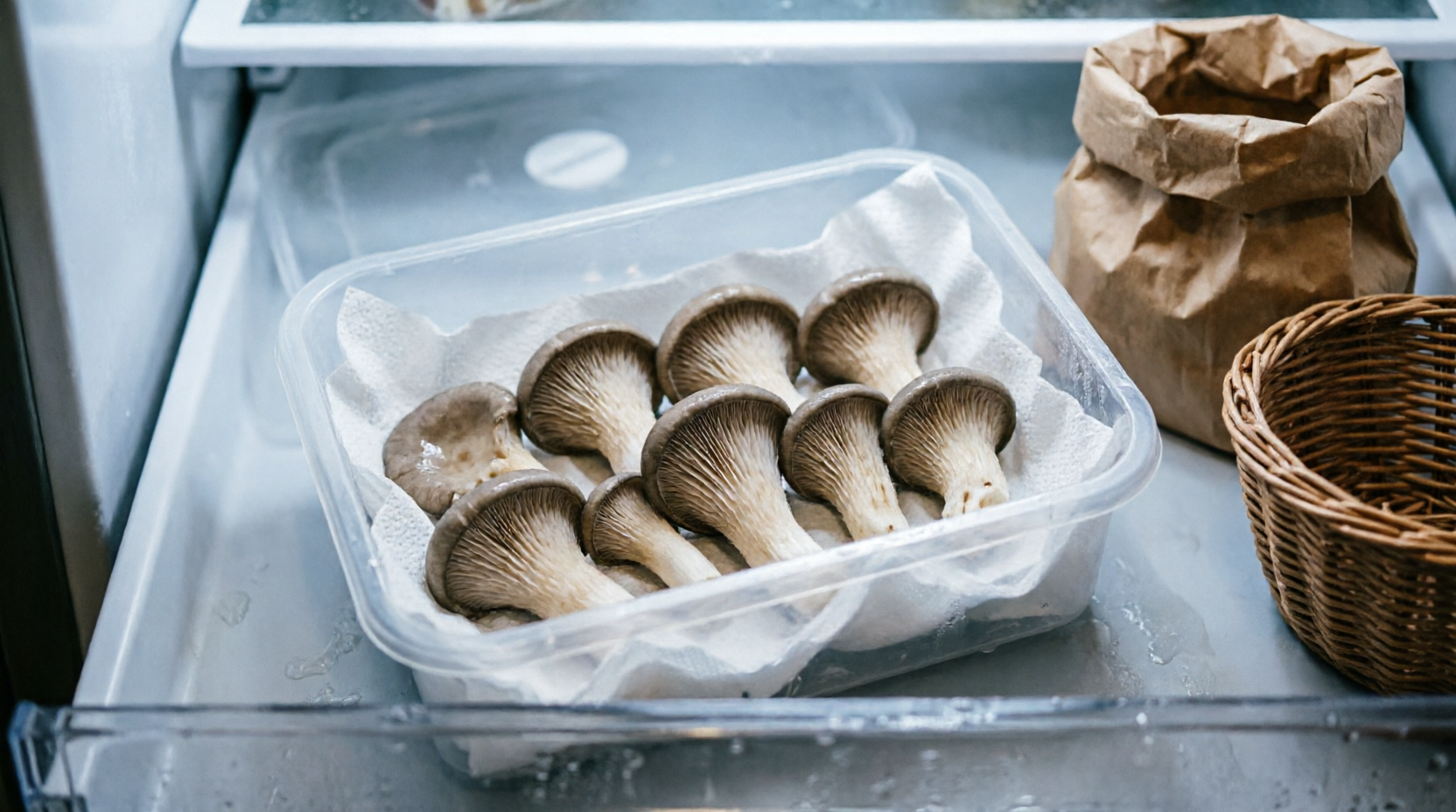 Грибы с холодильнике
