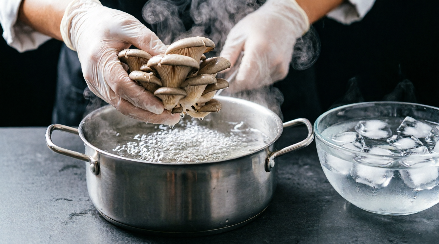 Бланширование грибов
