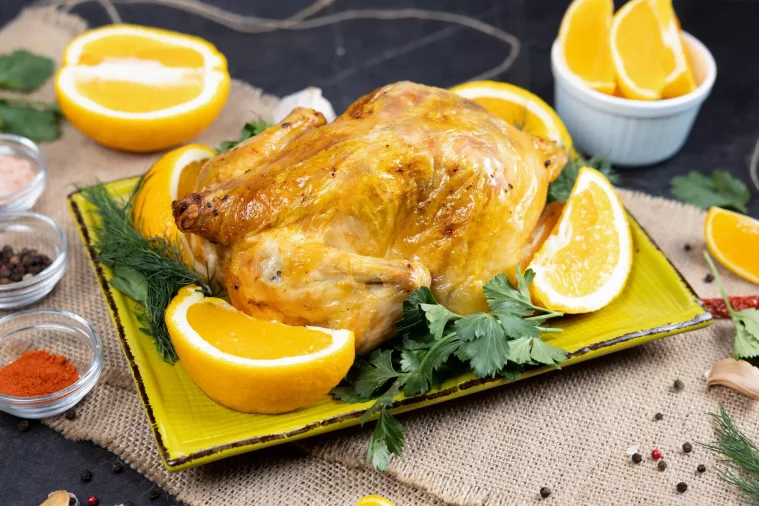 Курица на соли