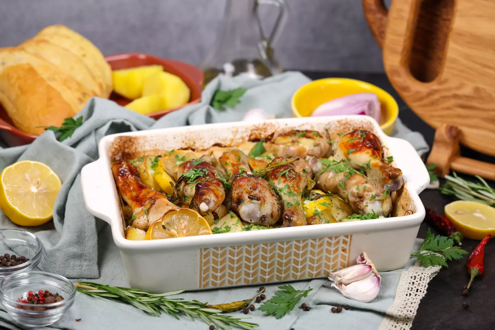 Курица с картофелем