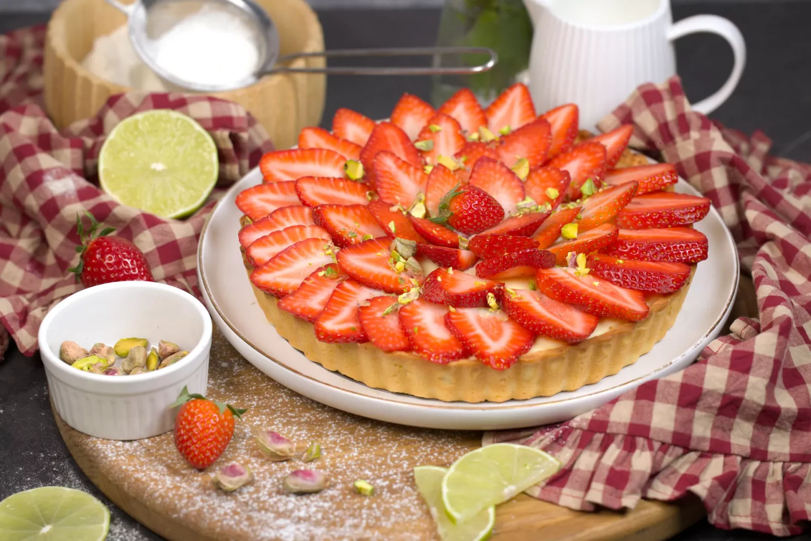Пирог с клубникой