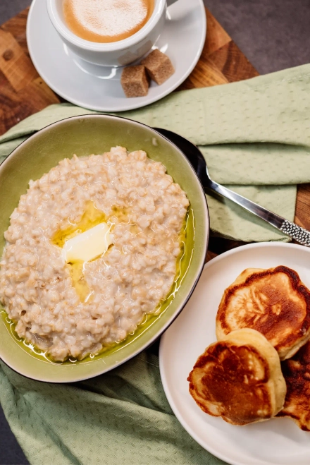 Овсянка на воде с маслом